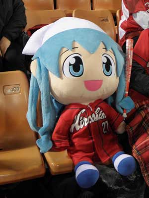 座席のイカちゃん